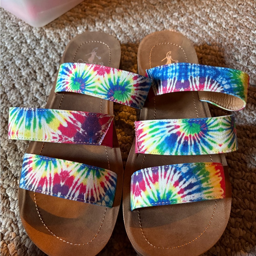 Colorful Tie-Dye Kids Sandals